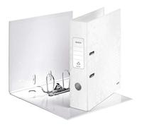 Leitz Lever Arch File WOW Range – Pearl White, 80 mm Spine, 10050001 (Design may vary)