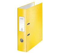 Leitz A4 Lever Arch File, Yellow, 80 mm spine width, WOW Range, 10050016, Design may vary