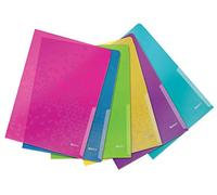 Leitz WOW Folder. for A4 Document. Embossed Long-Lasting Polypropylen- you get 6
