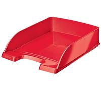 Leitz Wow A4 Letter Tray, Red Desk Tray Organiser, A4 Paper Tray, 52263023,(52263026)
