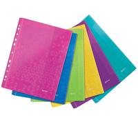 Leitz Wow A4 Pocket - Flap Assorted Colours (Pack of 6)