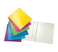Leitz 30011099 Wow A4 Flat File - Assorted Colours, Pack of 6