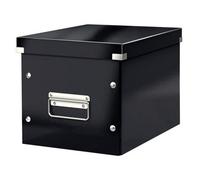 Leitz Wow Click & Store Black Cube Storage Box Medium