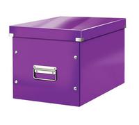 Leitz Wow Click & Store Purple Cube Storage Box Large