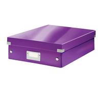 Leitz WOW Click & Store Medium Organiser Box Purple