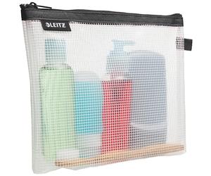 Leitz Wow Cosmetic Travel Pouch, Water Resistant, Ideal Toiletry Bag, Suitable for Travel, 24x17x3cm - Black