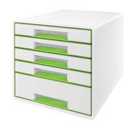 Leitz 5 Drawer Cabinet WOW Duo Colour Cube Desk Storage Office Organisation