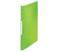 Leitz Display Book WOW 46320054 – A4, 40 Pockets (80 Sheets), Transparent Pockets, Green