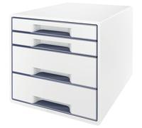 Leitz WOW Cube file storage box Polystyrol White