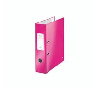 Leitz Pink Lever Arch File Laminated WOW 180° A4 80mm