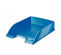 Leitz WOW Letter Tray Blue Metallic A4+ Finchley Pen Free