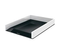 Leitz A4 Letter Tray, White/Black, WOW Range, 53611095