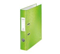 Leitz Wow Lever Arch File 80mm Spine for 600 Sheets A4 Green Ref 10050054 [Pack 10] + Free finchley Refill Pen