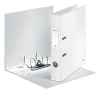 Leitz Wow Lever Arch File Laminated Paper On Board A4 50Mm Spine Width Pearl Whi