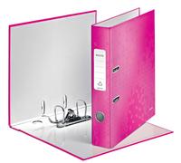Leitz Wow Lever Arch File Laminated Paper On Board A4 50Mm Spine Width Pink Meta