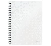 Leitz Wow Notebook A4 Ruled Wirebound White 80 Sheets