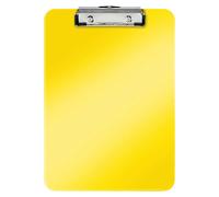 Leitz Clipboard 39710016 A4 – Rigid Plastic WOW Range – Yellow Citron