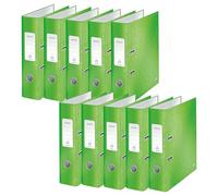 Leitz Leitz 180 WOW Lever Arch File Laminated Paper on Board A4 80mm Spine Width