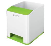 Leitz Wow Sound Pen Holder Wht/Grn
