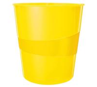 Leitz WOW Waste Bin 15L Capacity Yellow