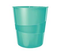 Leitz WOW Waste Bin Ice Blue 52781051