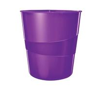 Leitz WOW Waste Bin Purple 52781062