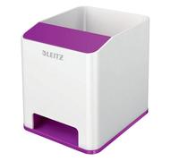 Leitz Sound Pen Holder WOW White & White & Purple