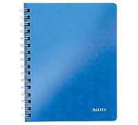 LEITZ Wow Wirebound Notebook A5 Ruled Blue Pack of 6