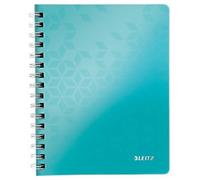LEITZ Wow Wirebound Notebook A5 Ruled Ice blue Pack of 6
