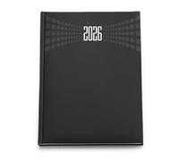 LEIVESTE A5 2026 Daily Planner | January-December 2026 Planner | Daily Planner with 30 Minute Intervals | Large Size 15 x 21 cm (Black)