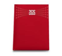 LEIVESTE A5 2026 Daily Planner | January-December 2026 Planner | Daily Planner with 30 Minute Intervals | Large Size 15 x 21 cm (Red)