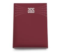 LEIVESTE A5 2026 Daily Planner | January-December 2026 Planner | Daily Planner with 30 Minute Intervals | Large Size 15 x 21 cm (Burgundy)