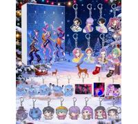 LEIWEIJIE 2025 Korean Idol Arrival Festival Calendar, 24 Hunter Keychains Countdown Toy Calendar, Pop Music Christmas Decorations, Children Adult Teenagers Gifts (B)