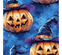 LeIxIaO Halloween Pumpkin Peel and Stick Wallpaper 3D Printed Kawaii for Bedroom Living Room Bathroom Kitchen Removable Decor Wall Mural Paper 17.3" x 236"