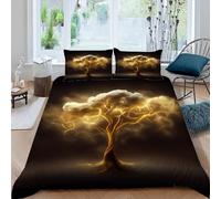LeIxIaO King Bedding Life Tree Duvet Cover Set for Boys Girls Adults Dream 3D Printed Quilt Cover Soft Comforter Microfiber With Zipper Closure with 2 Pillowcases