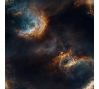 LeIxIaO Nebula Peel and Stick Wallpaper 3D Printed Universe Milky Way for Bedroom Living Room Bathroom Kitchen Removable Decor Wall Mural Paper 17.3" x 236"