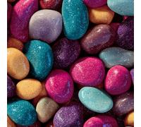LeIxIaO Removable Peel and Stick Wallpaper 17.3" x 118" Colored Stones Self Adhesive Wallpaper Art Cartoon for Drawers Furniture Makeovers Easy to Install Wall Paper