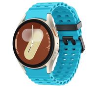 LEIXIUER for Galaxy Watch 7 Strap 40mm 44mm Men Women,No Gap Soft Silicone Sport Strap for Samsung Watch 7 6 5 4 40mm 44mm/6 Classic 43mm 47mm/4 Classic 42mm 46mm Ocean Marine Bands