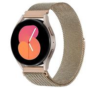 LEIXIUER Milanese Loop Strap for Samsung Galaxy Watch 7/FE/6/6 Classic Strap 40mm 44mm 43mm 47mm,20mm Metal Mesh Band with Magnetic Lock for Galaxy Watch 4/5for Amazfit GTS 4/3,Black/Rose gold
