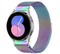 LEIXIUER Milanese Loop Strap for Samsung Galaxy Watch 7/FE/6/6 Classic Strap 40mm 44mm 43mm 47mm,20mm Metal Mesh Band with Magnetic Lock for Galaxy Watch 4/5for Amazfit GTS 4/3,Black/Rose gold