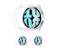 LEIXIUER Pack of 2 Protective Cases with Screen Protector Compatible with Samsung Galaxy Watch 7 40 mm, Ultra Thin Hard PC Case and Scratch-Resistant Screen Protector for Galaxy Watch 7 Protection