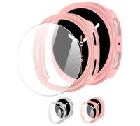 LEIXIUER Pack of 2 Protective Cases with Screen Protector Compatible with Samsung Galaxy Watch 8 46 mm, Ultra Thin Hard PC Case and Scratch-Resistant Screen Protector for Galaxy Watch 8 Protection