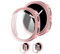 LEIXIUER Pack of 2 Protective Cases with Screen Protector Compatible with Samsung Galaxy Watch 8 46 mm, Ultra Thin Hard PC Case and Scratch-Resistant Screen Protector for Galaxy Watch 8 Protection