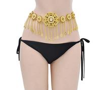 LEIXIUSM Belly Waist Dance Chains Women Long Tassel Bikini Dress Belt Accessories Belts