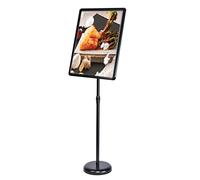 LEIYAN A2 Poster Stand Snap Frame Sign Stand Adjustable Aluminum Display Menu Holder,Floor Standing Sign Holders for Wedding/Show/Display/Advertising/Sales of Display (Color : Black, Size : A2)