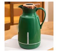 LEIYAN Thermal Coffee Carafe with Temperature Display Double Walled Vacuum Coffee Pot Thermal Carafe Pot Water Kettle Insulated Flask Tea Carafe Keeping Hot Cold (Color : Green, Size : 1.52L)
