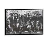 LEIYING The Godfather Black And White Movie Poster Posters Wall Art Painting Canvas Prints Decor Poster Artworks 08x12inch(20x30cm)