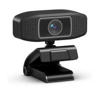 LEIYTFE Desktop Computer Webcam, HD Plug&Play Webcam for Streaming Meeting Online Calling Learning,Auto Focus/Light Correction,360° Adjust Angle Web Camera(1080P)