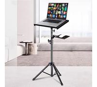 LEIYTFE Projector Tripod Universal Laptop Stand Multifunctional DJ Racks/Projector Stand with Height Adjustable,Laptop Riser,Notebook Stand (Color : Mouse Tray, Size : 1.5m Height)