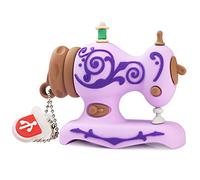 leizhan 16GB Cute USB Flash Drive Embroidery Sewing Machine Design Pen Drive Data Storage Picture Stick Pendrive Memory Stick - Purple